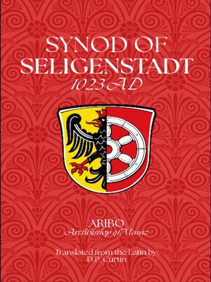 cover image of Synod of Seligenstadt